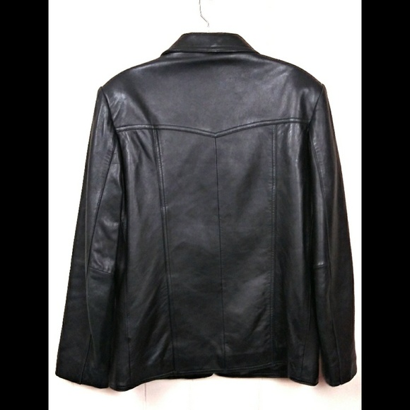 Adler Collection Lamb Skin Jacket Black Size Small - Picture 6 of 7